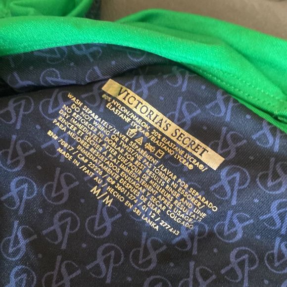 Victoria’s Secret BOMBSHELL Bikini Swim Bra Panties swimsuit Kelly Green RARE - Picture 9 of 11